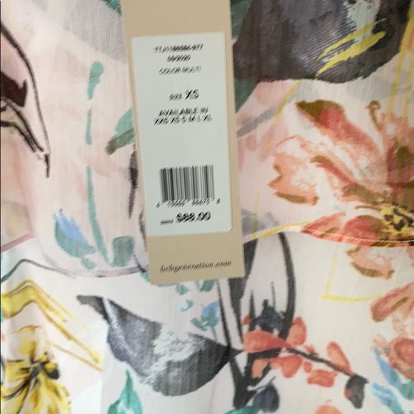 NWT BCBGeneration multi color floral top - Picture 3 of 7